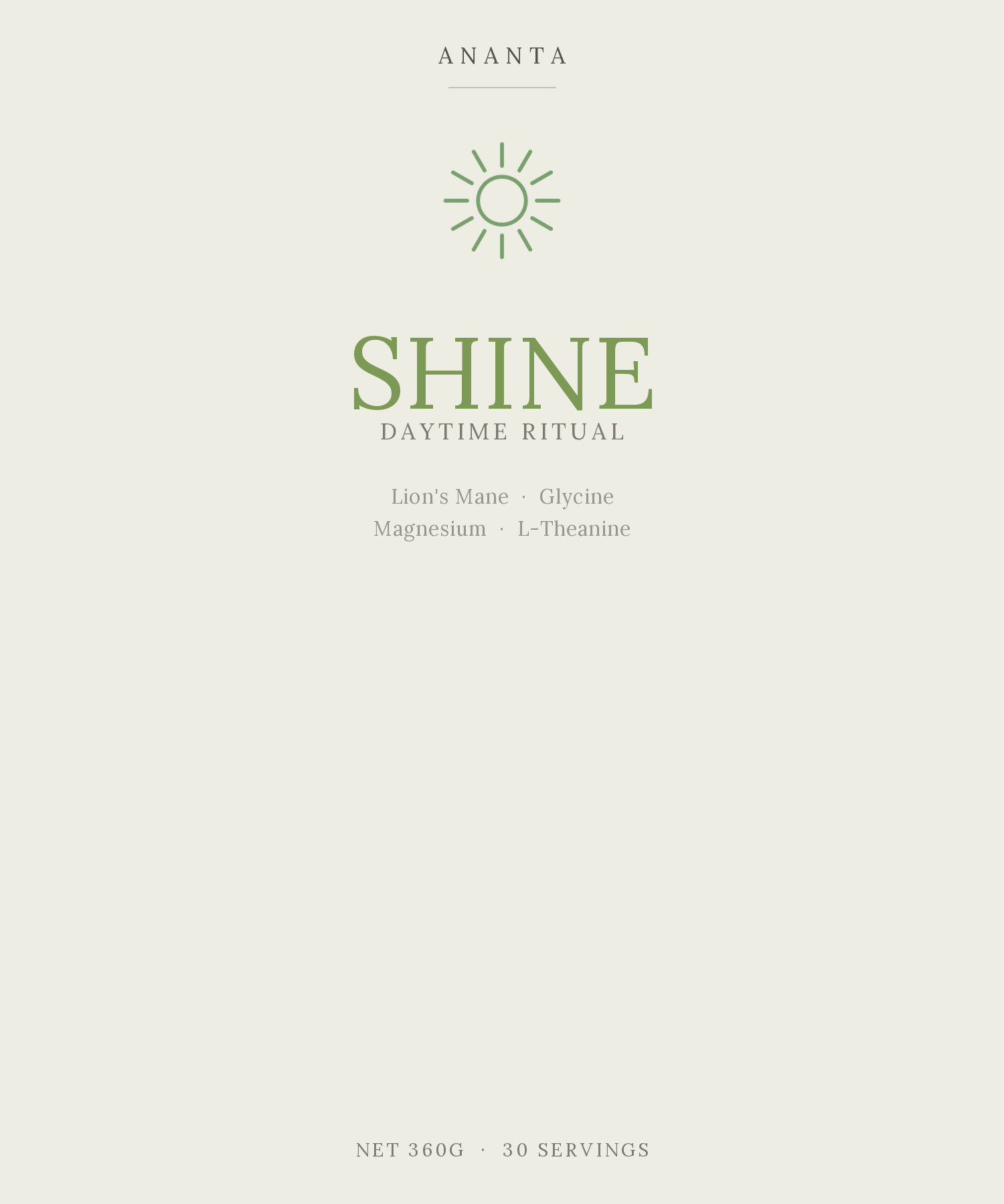 Ananta Shine - Hydration, Focus & Clarity Elixir